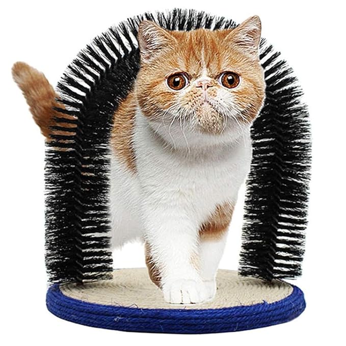 Cature Cat Grooming Arch Brush Self Scratcher And Massager